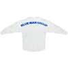Blue Man Group Spirit Jersey® blanc à manches longues surdimensionné - Vue arrière