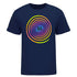 Blue Man Group T-shirt Spiral Gradient bleu foncé - Vue de face