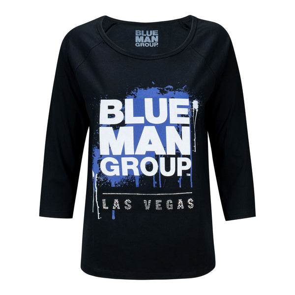 Blue Man Group Ladies City Tee Las Vegas en noir - Vue de face