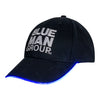 Blue Man Group Adult Light Up Hat en noir et blanc - Vue de gauche, Illuminé