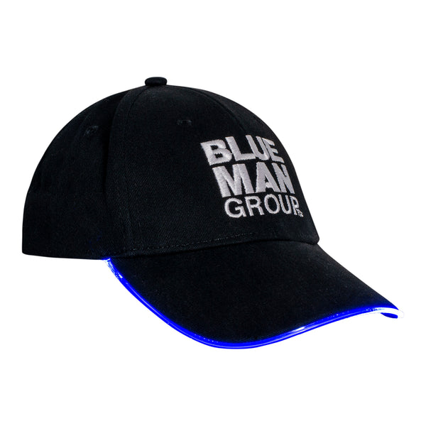 Blue Man Group Youth Light Up Hat en noir et blanc - Vue de droite, illuminé