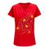 KÀ Ladies Leaves T-Shirt in Red - Vue de face