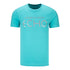ECHO T-shirt foil en bleu clair - Vue de face