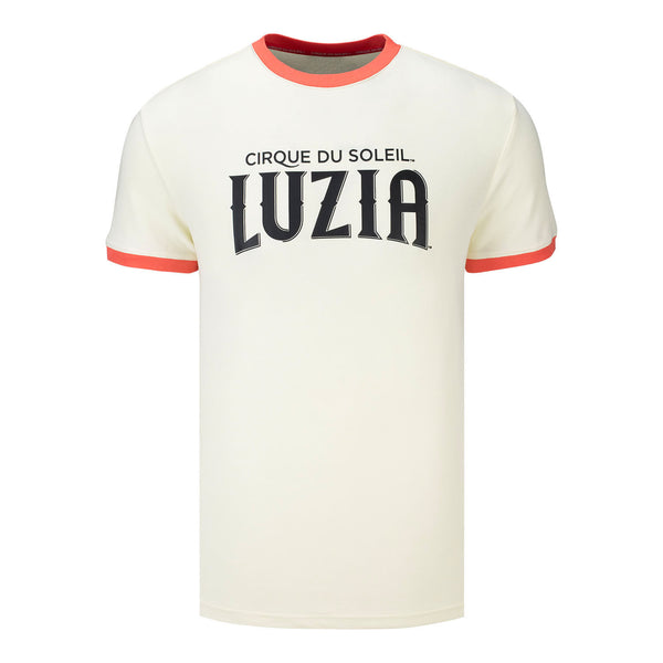 LUZIA Marquee Logo T-Shirt Crème - Vue de face