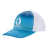 « O » Chapeau d’eau bleu sublimé en bleu et blanc - Vue du côté gauche