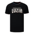 LUZIA T-shirt de marque avec tuyauterie en noir - Vue de face