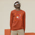 ECHO Cube Puppet T-Shirt en orange - Vue de face, Modèle