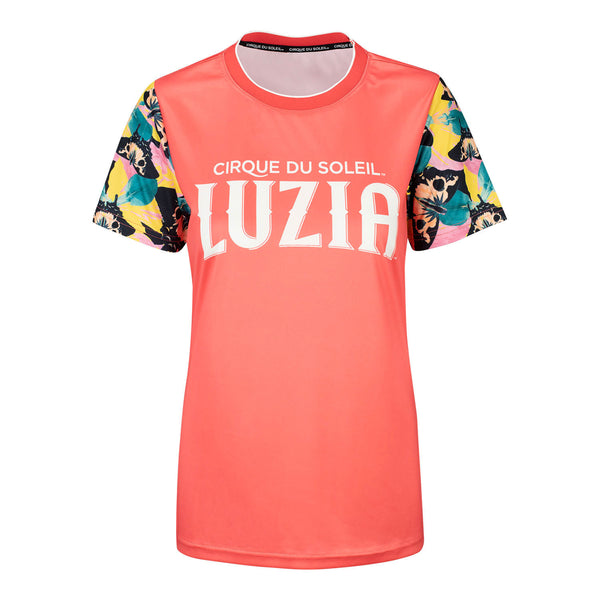LUZIA T-shirt pour dames à manches sublimées Coral - Vue de face 
