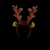 'Twas LED Reindeer Antlers en brun - Vue de face, LED sur
