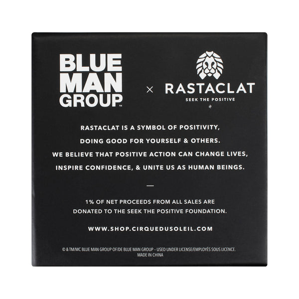 Blue Man Group Rastaclat Multi-Lace Bracelet en bleu - Bas de la vue de la boîte