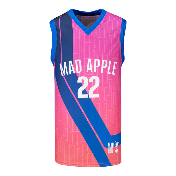 Mad Apple Le maillot de jeu en rose et bleu - Vue de face