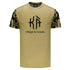 KÀ Logo de chapiteau sublimé en or adulte et t-shirt d’art en or - Vue de face