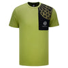 KÀ T-shirt vert de poche de panneau sublimé pour adultes - Vue de face