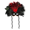 Masque Carnevale rouge et noir du Cirque du Soleil - Vue de face