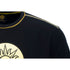Logo dégradé pour adultes du Cirque du Soleil T-Shirt en noir - Vue de face, gros plan