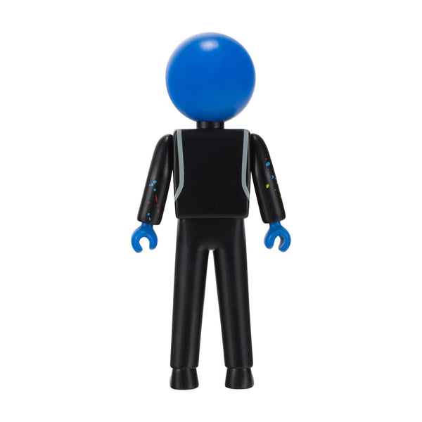 Blue Man Group Blue Guy avec figurine de peinture en noir et bleu - Vue arrière