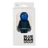 Blue Man Group Blue Guy avec figurine de costume lumineux en noir et bleu - En blanc Vue de la boîte