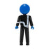 Blue Man Group Blue Guy With Pipes Figurine en noir et bleu - Vue arrière