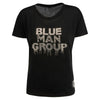 Blue Man Group Ladies Black Bling T-Shirt - Vue de face