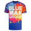 T-shirt Blue Man Group sublimé à effet d’éclaboussure, adultes