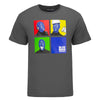 T-shirt Blue Man Group au motif art pop