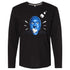 Blue Man Group T-shirt à manches longues pour adultes Marshmellow Toss en noir - Vue de face
