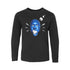 Blue Man Group Jeune Marshmellow Toss T-Shirt à manches longues en noir - Vue de face