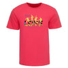 T-shirt avec kaléidoscope The Beatles LOVE, en fuchsia