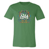 T-shirt The Beatles LOVE vert à motif vintage