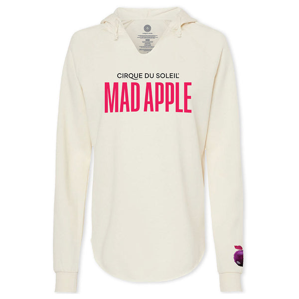 Mad Apple Ladies Marquee Hooded Sweatshirt en blanc - Vue de face