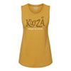 KOOZA Logo des dames Débardeur en jaune - Vue de face
