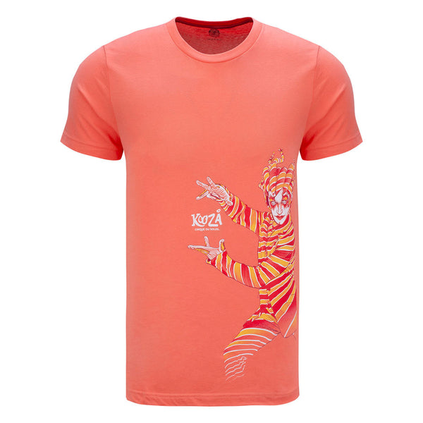 KOOZA Trickster T-Shirt à Coral - Vue de face