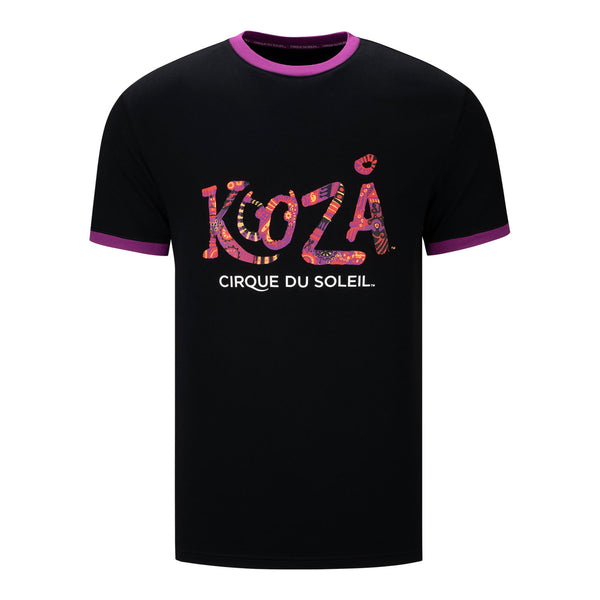KOOZA T-shirt à chapiteau noir - Vue de face