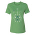 OVO Ladies Butterfly Illustration T-Shirt en vert - Vue de face