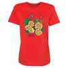 T-shirt floral LUZIA, coquelicot