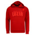 LUZIA Sweat-shirt à capuchon de marque en rouge - Vue de face