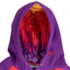 LUZIA Contrast Marquee Hooded Sweatshirt en rouge et violet - Zoomé dans la vue du capot