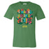 LUZIA « Un rêve éveillé du Mexique » T-Shirt en vert - Vue de face