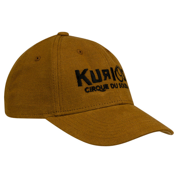 KURIOS Chapeau de logo de chapiteau en brun - Vue de droite