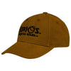 KURIOS Chapeau de logo de chapiteau en brun - Vue de gauche