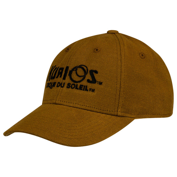 KURIOS Chapeau de logo de chapiteau en brun - Vue de gauche