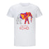 ECHO Elephant Mosaic Youth T-Shirt en blanc - Vue de face